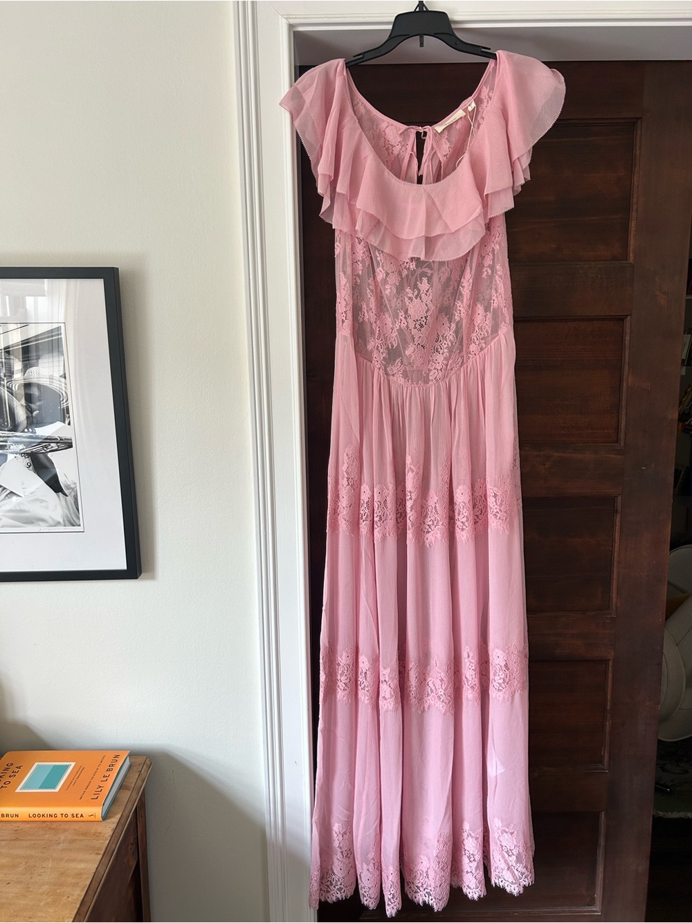 NWT Doen Silk Joyelle Dress in Pink Hydrangea size L